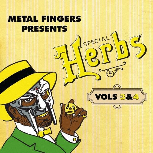 MF Doom - Metal Fingers Presents: Special Herbs Vol. 3 & 4 - Import Lemon Yellow Vinyl 2 LP Record Limited Edition