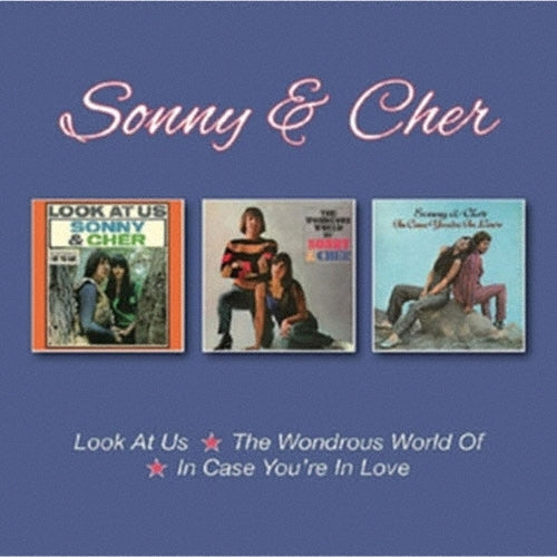 Sonny & Cher - Look at Us/The Wonderful World of/In Case You're in Love/Bonus Tracks - Size A & B - Import 3 CD