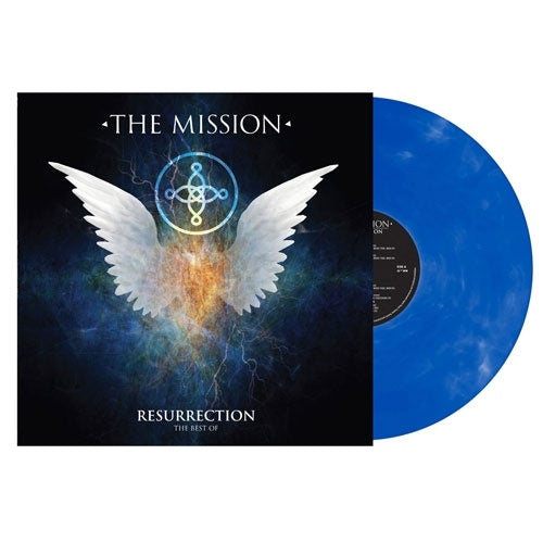 The Mission - Resurrection - The Best Of - Import Blue/White Marble-Colored Vinyl LP Record