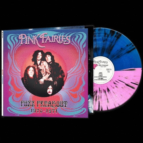 The Pink Fairies - Fuzz Freakout 1970-1971 - Import Blue, Pink, and Black Splatter Vinyl LP Record