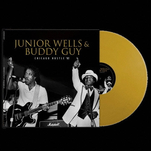 Junior Wells & Buddy Guy - Chicago Hustle `82 - Import Gold Vinyl LP Record