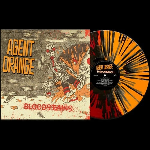 Agent Orange - Bloodstains - Import Red Orange Splatter Vinyl LP Record