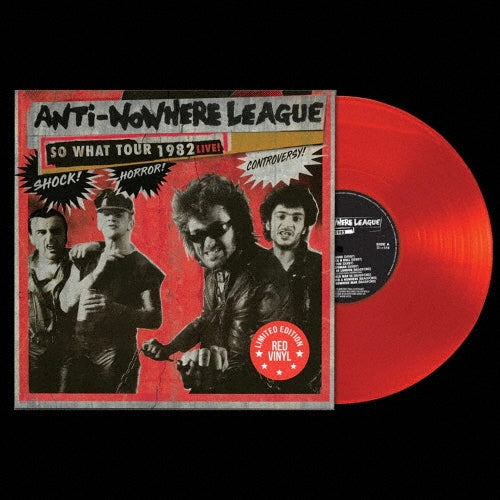 Anti-Nowhere League - So What Tour 1982 Live! - Import Red Vinyl LP Record Limited Edition
