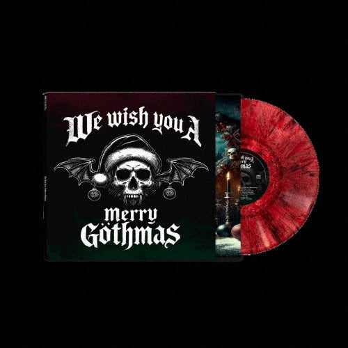 Cleopatra's Dark Ensemble, R. Missing, Buzz Kull, David J, Kap Bambino, La Scaltra, Priest - We Wish You a Merry Gothmas - Import Red Marble Vinyl LP Record