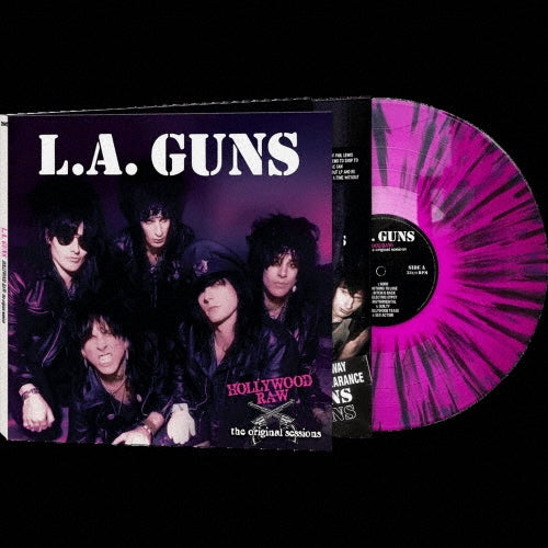 L.A. Guns - Hollywood Raw - the Original Sessions - Import Splatter Vinyl LP Record