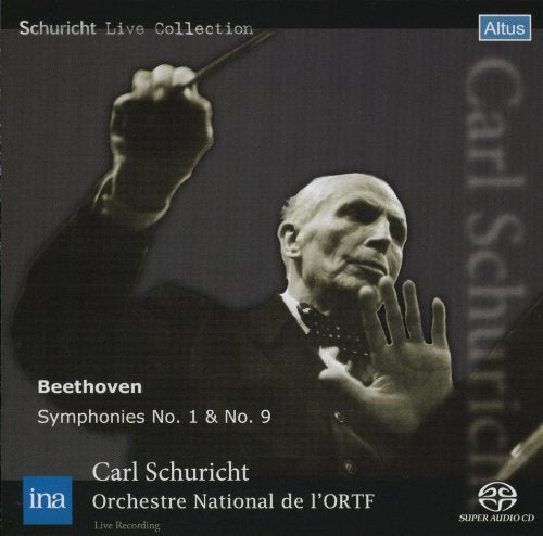 Beethoven (1770-1827) - Symphonies Nos.1, 9 : Schuricht / French National Radio Orchestra & Choir, etc (1965 Stereo)(Single Layer) - Import SACD