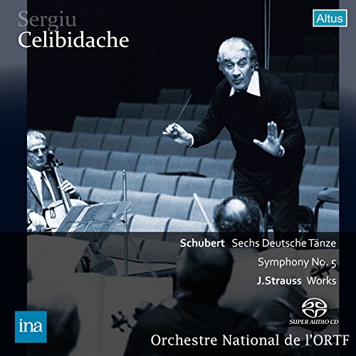 Schubert (1797-1828) - Schubert Symphony No.5, German Dances, J.Strauss II : Celibidache / French National Radio Orchestra (1973 Stereo)(Single Layer) - Import SACD