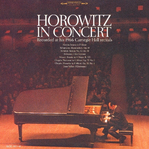 Vladimir Horowitz - Horowitz in Concert Recorded at His 1966 Carnegie Hall Recitals - Japan 2 CD