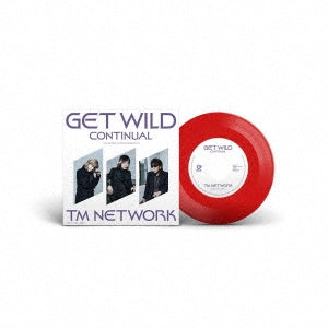 Tm Network  -  Get Wild Continual  -  Japan Clear Red Vinyl 7inch Single Record Limited Edition
