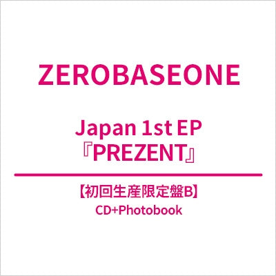 Zerobaseone - Prezent Type-B - Japan CD+Photobook+B ver. Photo Card+B ver. 4 Cut Photo Digipak Limited Edition
