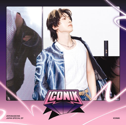 Zerobaseone - ICONIK - Japan Seok Matthew Ver. CD + booklet + solo selca photo card + square card & secret sticker set