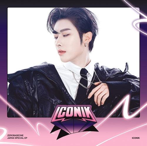 Zerobaseone - ICONIK - Japan Ricky Ver. CD + booklet + solo selca photo card + square card & secret sticker set