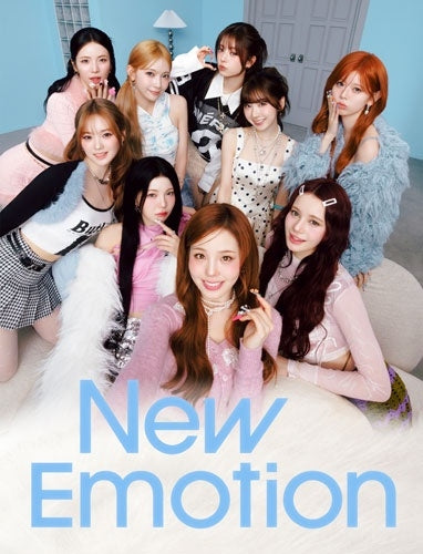 NiziU - New Emotion - Japan Type-B CD + photo booklet + trading card first B ver. + photo card Limited Edition