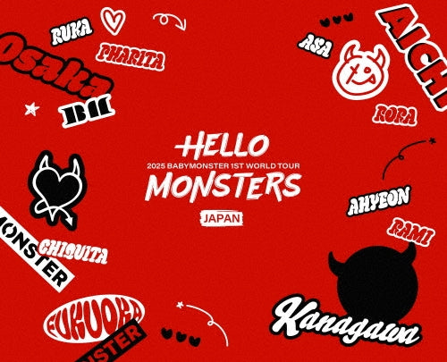 BABYMONSTER - 1ST WORLD TOUR HELLO MONSTERS IN JAPAN ～2025.04.13 K-ARENA YOKOHAMA～ - Japan Blu-ray Disc + acrylic trekker holder + sticker sheet + trekker TYPE-C Box Set