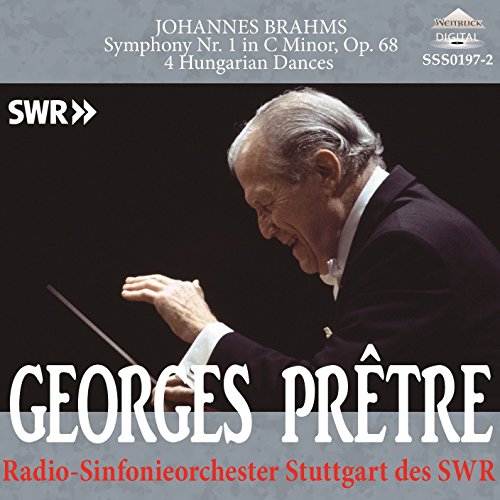 Brahms (1833-1897) - Symphony No.1, Hungarin Dances Nos.1, 3, 4, 5 : Georges Pretre / Stuttgart Radio Symphony Orchestra (2000, 1997) - Import CD