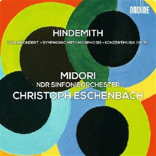 Hindemith (1895-1963) - Violin Concerto, Symphonische Metamorphosen, etc : Midori(Vn)Eschenbach / NDR Symphony Orchestra - Import CD