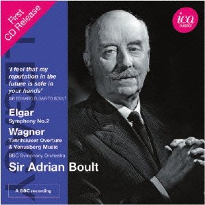 Elgar (1857-1934) - Elgar Symphony No.2, Wagner Tannhauser: Overture & Venusberg Music : Boult / BBC Symphony Orchestra (1977, 1968 Stereo) - Import CD