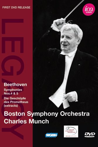 Beethoven (1770-1827) - Symphonies Nos, 4, 5, from Die Geschopfe Des Prometheus : Munch / Boston Symphony Orchestra (1959-1961) - Import DVD
