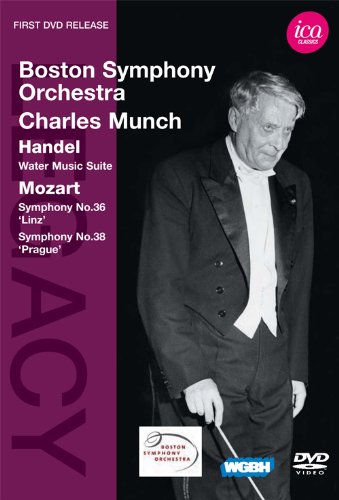 Mozart (1756-1791) - Mozart Symphonies Nos.36, 38, Handel Water Music Suite : Munch / Boston Symphony Orchestra - Import DVD