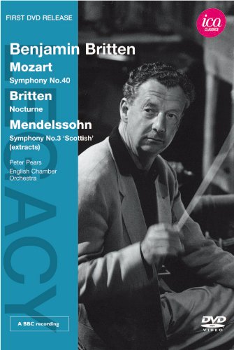Mozart (1756-1791) - Mozart Symphony No.40, Britten Nocturne : Britten / English Chamber Orchestra, Pears(T)(1964) - Import DVD