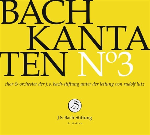 Bach (1685-1750) - Cantatas Vol.3 : R.Lutz / J.S.Bach Stiftung Orchestra & Choir - Import CD
