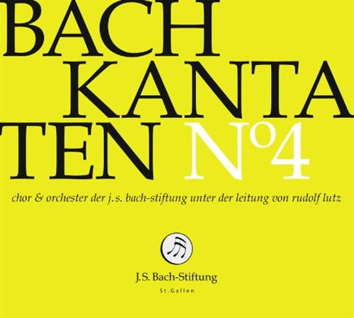 Bach (1685-1750) - Cantatas Vol.4 : R.Lutz / J.S.Bach Stiftung Orchestra & Choir - Import CD