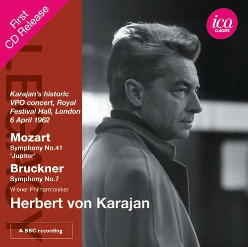 Bruckner (1824-1896) - "Bruckner Symphony No.7, Mozart : Symphony No.41, etc : Karajan / Vienna Philharmonic (1962 London)(2CD)" - Import 2 CD