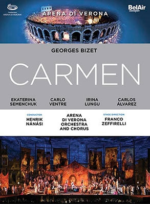 Bizet (1838-1875) - Carmen : Zeffirelli, Nanasi / Arena di Verona, Semenchuk, Ventre, C.Alvarez, Lungu, etc (2014 Stereo) - Import DVD
