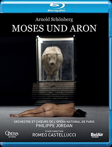 Schoenberg, Arnold (1874-1951) - Moses und Aron : Castellucci, Philippe Jordan / Paris National Opera, T.J.Mayer, Graham-Hall, N.Spence, etc (2015 Stereo) - Import Blu-ray Disc