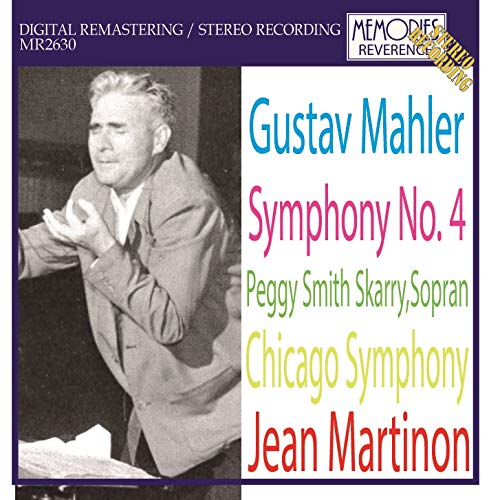 Mahler (1860-1911) - Symphony No.4 : Jean Martinon / Chicago Symphony Orchestra, Skarry(S)(1967) - Import CD
