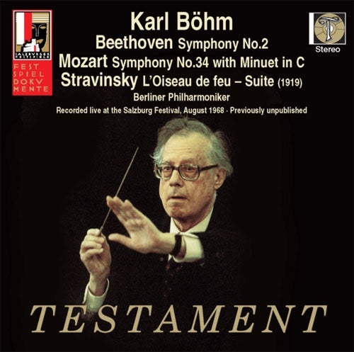 Karl Bohm - Bohm / Bpo: Beethoven: Sym, 2, Mozart: Sym, 34, Stravinsky: Firebird - Import CD