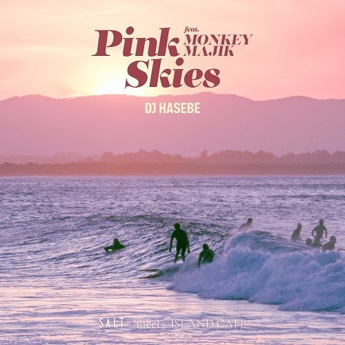 Dj Hasebe - Pink Skies feat. MONKEY MAJIK - Japan 7 inch Single Record