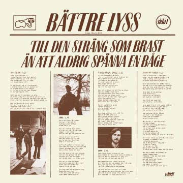 Battre Lyss - Till Den Strang Som Brast An Att Aldrig Spanna En Bage - Import CD