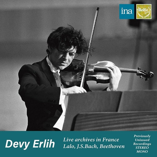 Devy Erlih - Lalo (1823-1892) Lalo Symphonie Espagnole : Devy Erlih(Vn)Rosenthal / French National Radio Orchestra +J.S.Bach, Beethoven - Japan CD