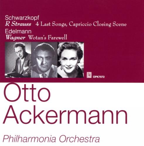 Strauss, Richard (1864-1949) - R.Strauss 4 Letzte Lieder, Capriccio Last Scene -Schwarzkopf(S), Wagner Arias -Edelmann(B-Br): Ackermann / Philharmonia - Import CD