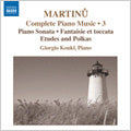 Giorgio Koukl - Martinu: Complete Piano Music Vol.3 -Fantaisie et Toccata H.281, Piano Sonata H.350, etc (1/12, 4/2/2006) / Giorgio Koukl(p) - Import CD
