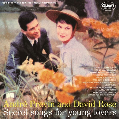 Andre Previn / David Rose - Secret Songs For Young Lovers - Japan Mini LP CD Bonus Track