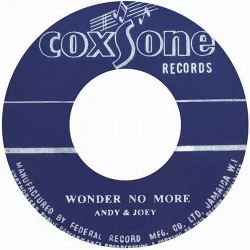 Andy & Joey - Wonder No More - Japan 7 Inch Single Record