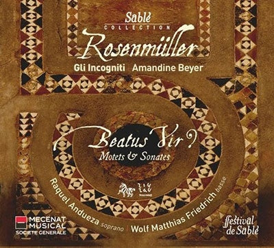 Amandine Beyer, Re-Incognito - Rosenmuller, Johann (1619-1684) Beatus Vir?-Motets & Sonatas: A.Beyer(Vn)Gli Incogniti - Import CD