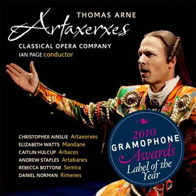Ian Page, Classical Opera Company - Arne, Thomas Augustine (1710-1778) Artaxerxes : I.Page / Classical Opera Company, Ainslie, E.Watts, Hulcup, Etc (2009 Stereo)(2Sacd) - Import 2 SACD Hybrid