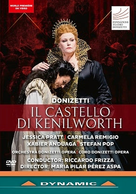 Riccardo Frizza, Bergamo Donizetti Opera Orchestra, Jessica Pratt, Aida Garifullina - Donizetti (1797-1848) Il Castello Di Kenilworth : Aspa, Frizza / Donizetti Opera, Pratt, Remigio, Anduaga, S.Pop, Russo, Etc (2018 Stereo) - Import DVD