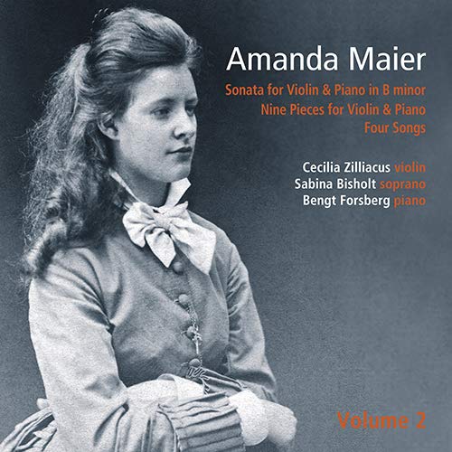 Maier , Amanda (1853-1894) - Violin Sonata, Pieces: Zilliacus(Vn)Forsberg(P)+songs: Bisholt(S) - Import CD