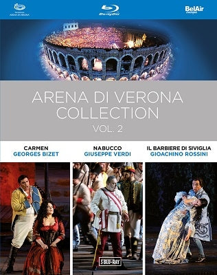 Various Artists -  Arena Di Verona Box Vol.2-Bizet: Carmen, Verdi: Nabucco, Rossini: Il Barbiere Di Siviglia - Import 3 Blu-ray Disc Box set Limited Edition