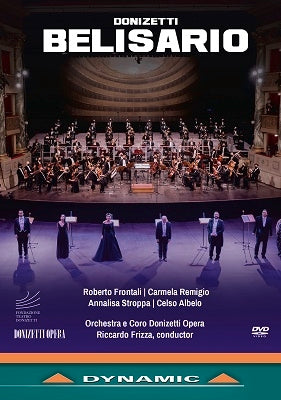 Riccardo Frizza, Bergamo Donizetti Opera Orchestra, Roberto Frontali, Simone Linniker Mayer - Donizetti (1797-1848) Belisario : Frizza / Donizetti Opera, Frontali, Remigio, Stroppa, Albelo, Etc (2020 Stereo) - Import DVD