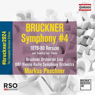 Marcus Poschner, Linz Bruckner Orchestra, Vienna Symphony Orchestra - Bruckner (1824-1896) Symphony No.4, Volksfest : Markus Poschner / Bruckner Orchestra Linz, Vienna Radio Symphony Orchestra - Import CD