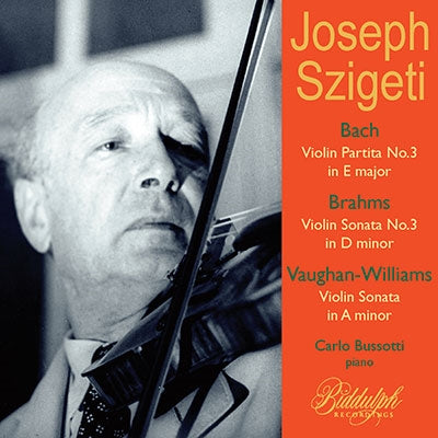 Joseph Szigeti, Carlo Busotti -  Joseph Szigeti : Seattle 1955 -J.S.Bach, Brahms, Vaughan-Williams - Import CD