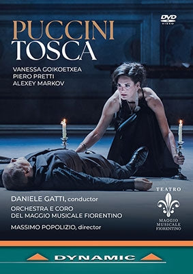 Popolizio, Daniele Gatti / Maggio Musicale Fiorentino, Goikoetxea, Pretti, Markov, etc (2024 Stereo) Puccini (1858-1924) - Tosca - Import DVD