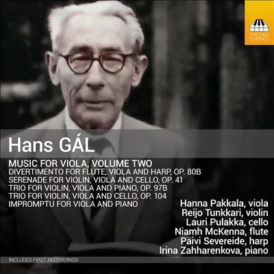 Hanna Packala - Gal, Hans (1890-1987) Works for Viola Vol.2 : Tunkkari(Vn)Pulakka(Vc)Mckenna(Fl)Severeide(Hp)Zahharenkova(P) - Import CD