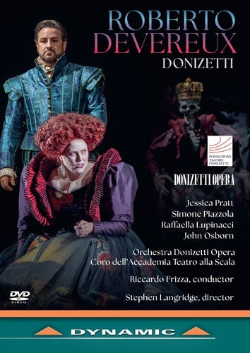 Riccardo Frizza、Bergamo Teatro Donizetti Orchestra、Jessica Pratt、Simone Piazzola - Donizetti (1797-1848): Roberto Devereux : S.Langridge, Frizza / Donizetti Opera, J.Pratt, J.Osborn, S.Piazzola, Lupinacci, etc.(2024 Stereo) - Import DVD