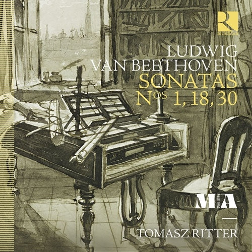 Tomasz Rytlewski - Beethoven:Piano Sonatas Nos.1, 18, 30 : Tomasz Ritter(Fp) - Import CD